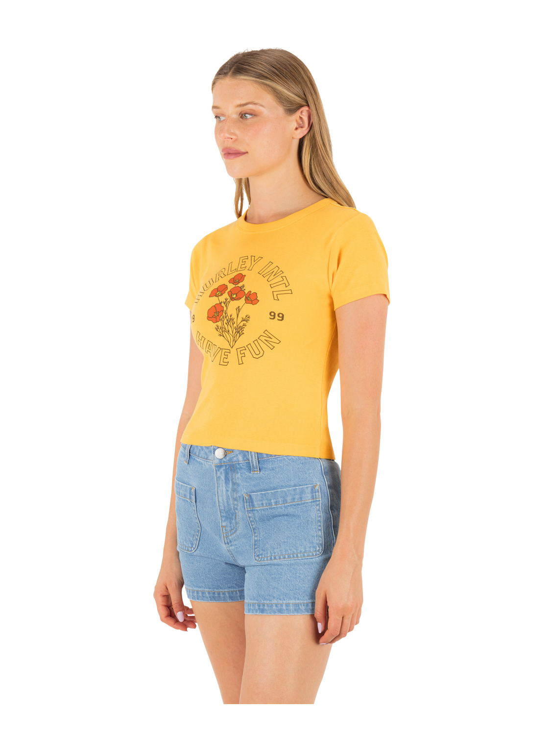 Poppy Baby Tee in Marigold