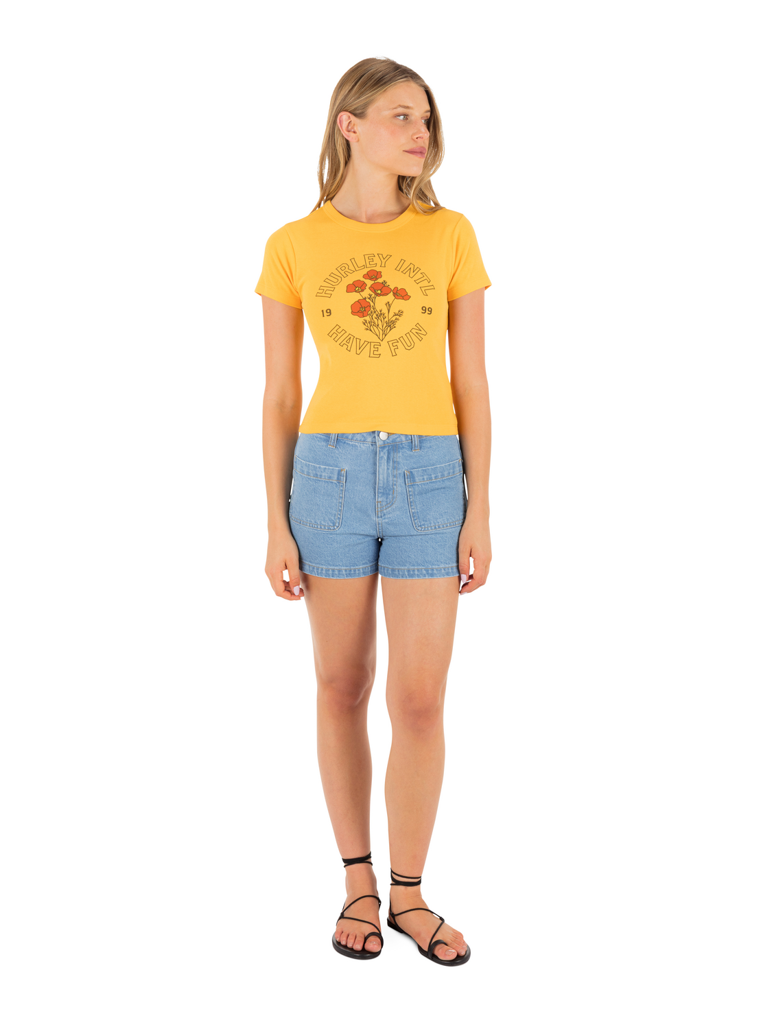 Poppy Baby Tee in Marigold