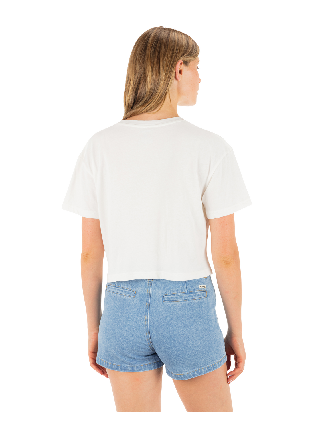 Surf Days Boxy Crop Tee in Tofu