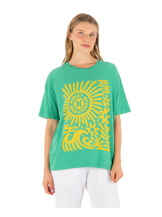 Harmony Boyfriend Tee in Spring Green