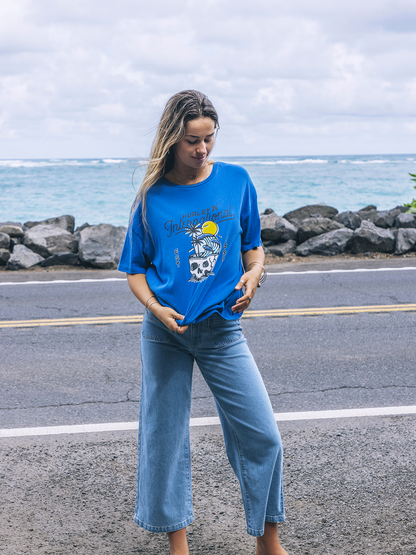 Skulltide Boyfriend Tee in Hydro