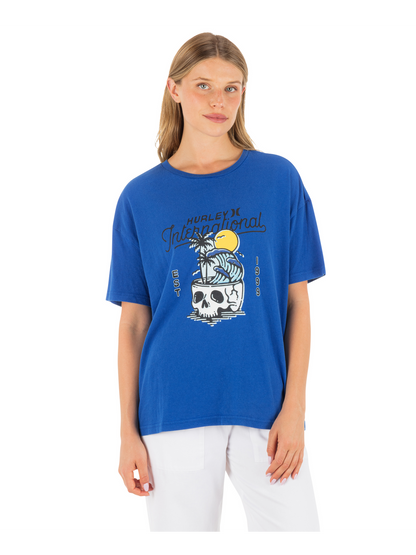 Skulltide Boyfriend Tee in Hydro