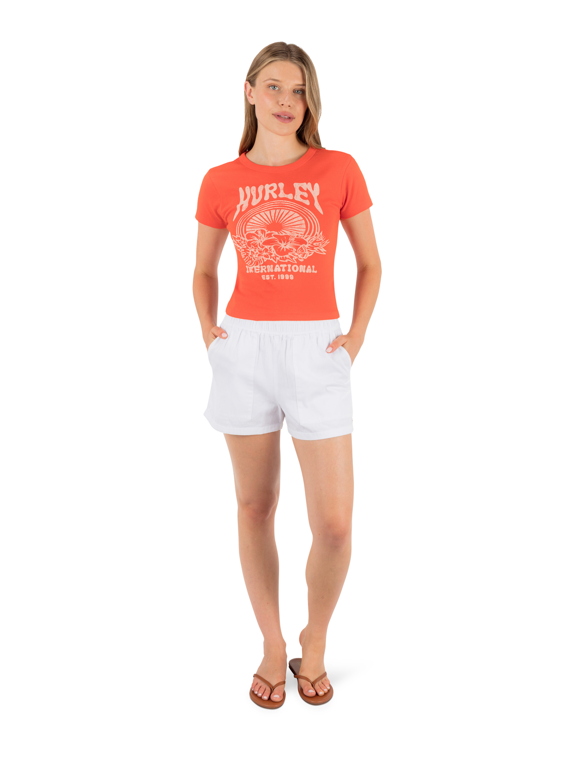 Solstice Baby Tee in Cherry Tomato