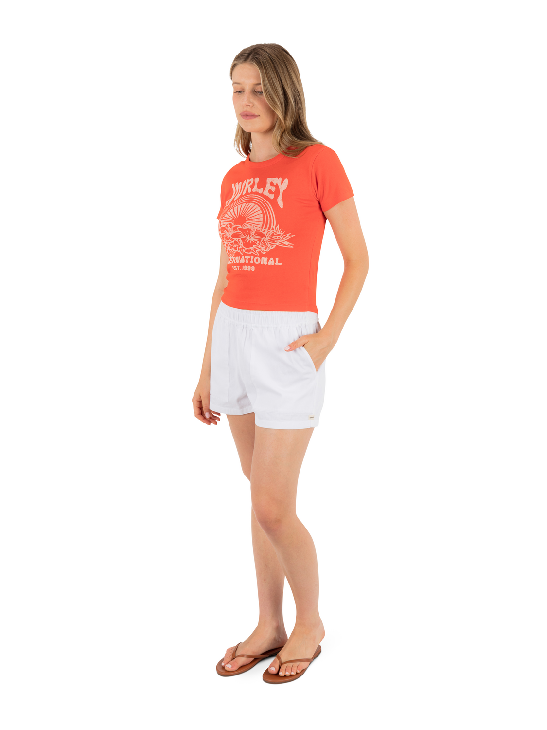 Solstice Baby Tee in Cherry Tomato