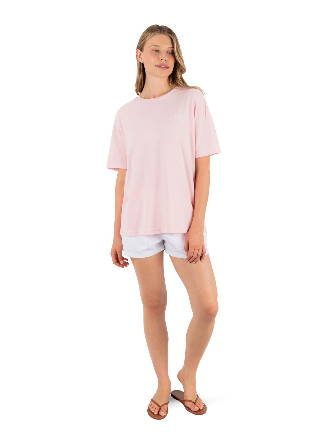 Escapade Boyfriend Tee in Sunrise Pink
