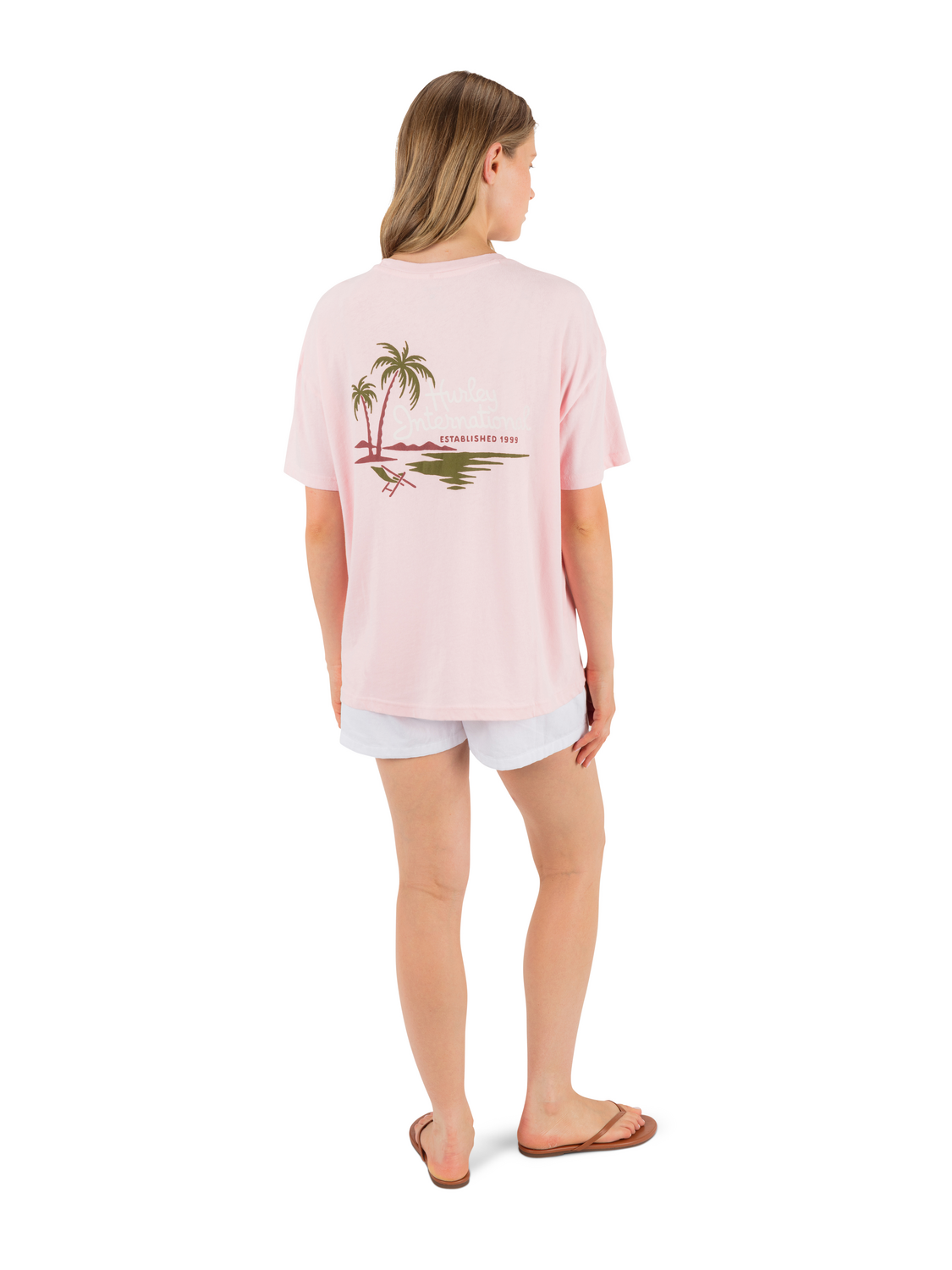 Escapade Boyfriend Tee in Sunrise Pink