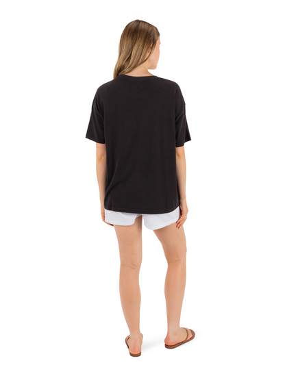 Fun In The Sun Boyfriend Tee in Off Black