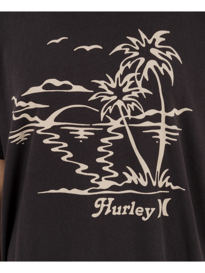 Fun In The Sun Boyfriend Tee in Off Black