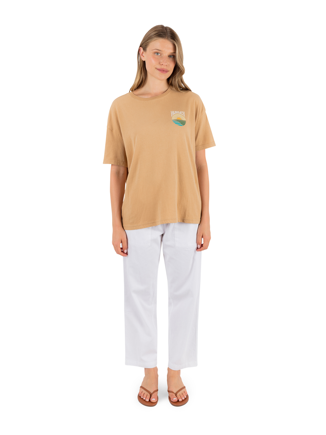 Island Scape Classic Tee in Tan