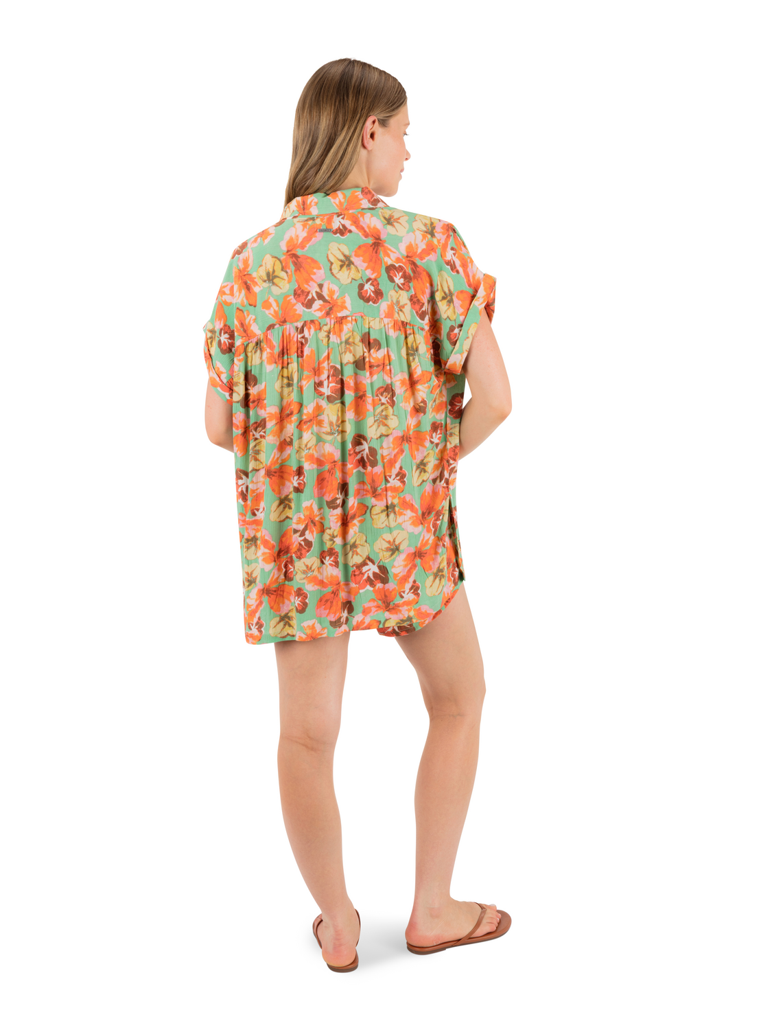 Ginko Clouds Short Sleeve in Ginko Green
