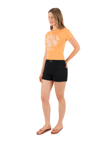 Array Baby Tee in Cantaloupe