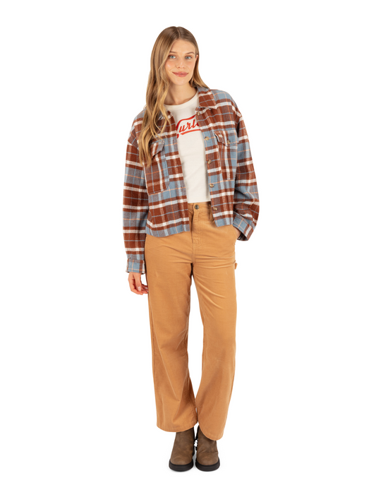 Roam Boxy Flannel in Sailing
