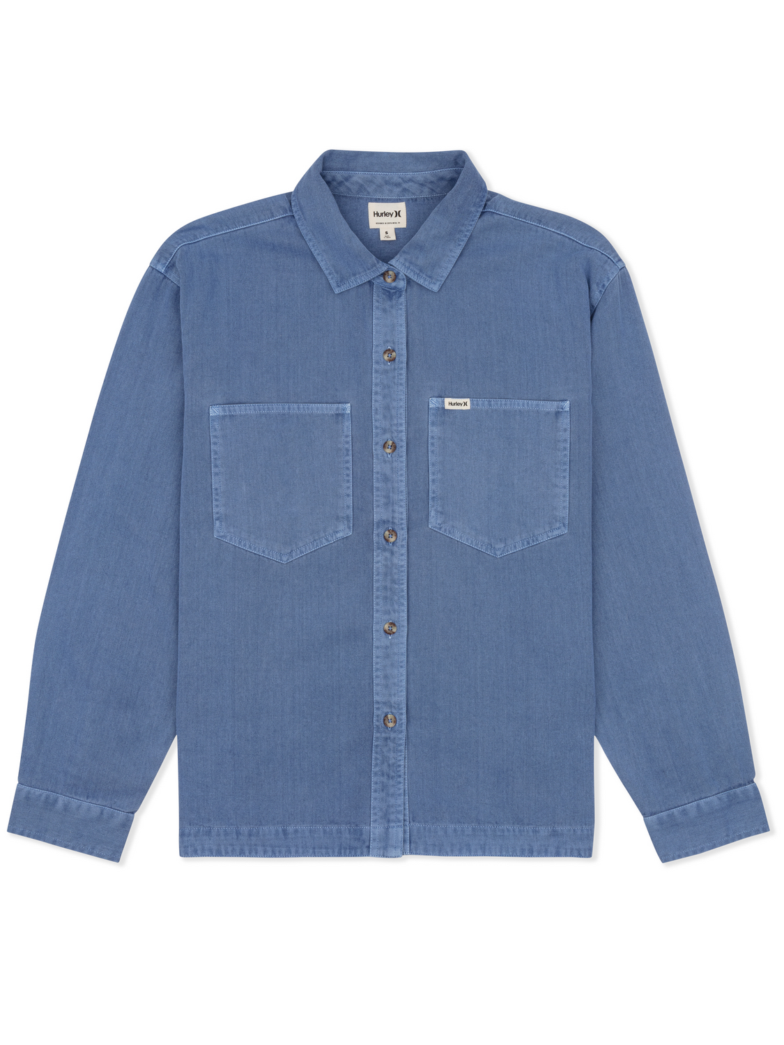 Wavy Days Overshirt in Dutch Blue