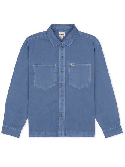 Wavy Days Overshirt in Dutch Blue