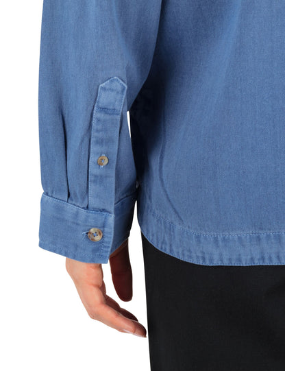Wavy Days Overshirt in Dutch Blue