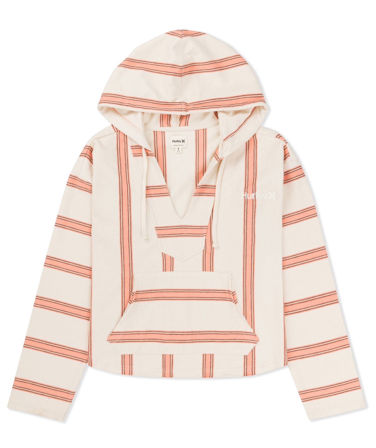 Endless Stripe Baja Fleece in Papaya Punch