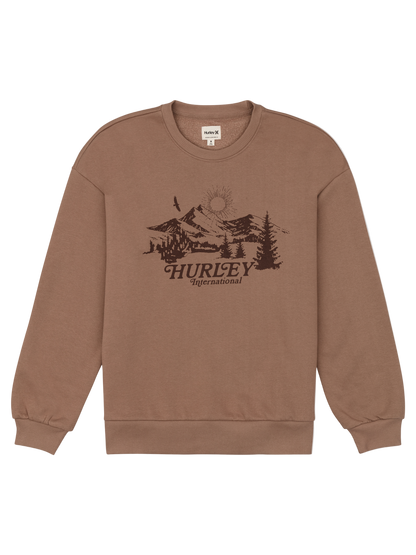 Escapism Oversize Crew in COCOA CREAM
