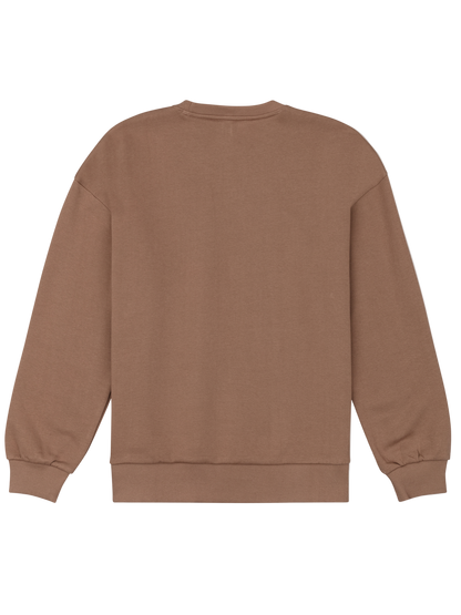 Escapism Oversize Crew in COCOA CREAM