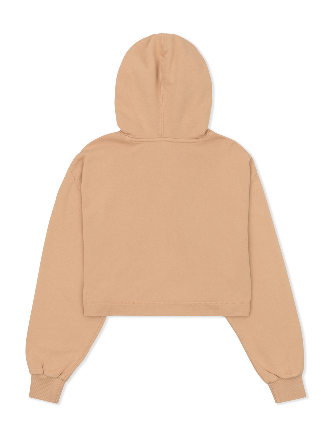 Stowe Crop Hoodie in Tan