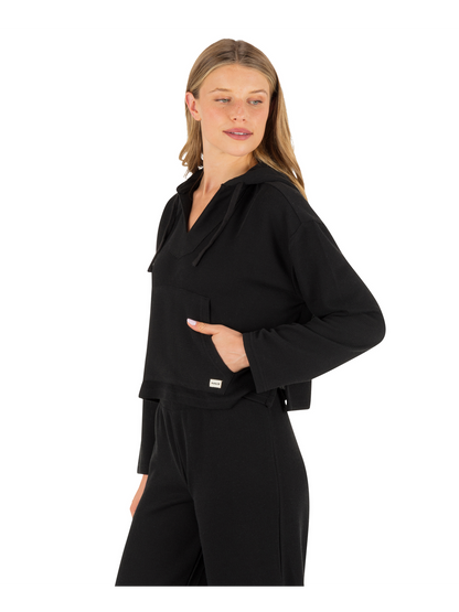 Positano Hoodie in Black