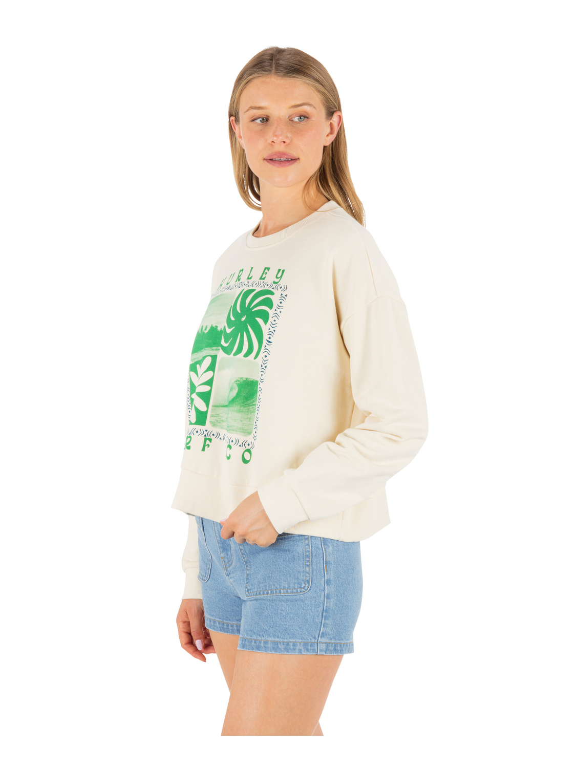 Cycles Of The Earth Boxy Crew in Off White