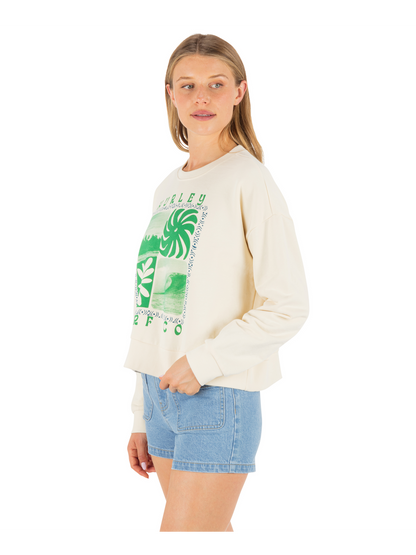 Cycles Of The Earth Boxy Crew in Off White