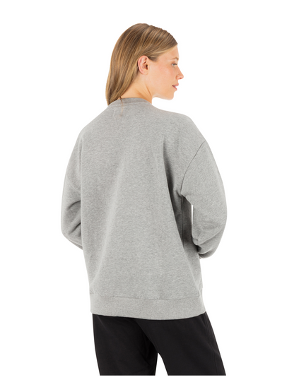 Academy Oversized Crew in Grey Heather