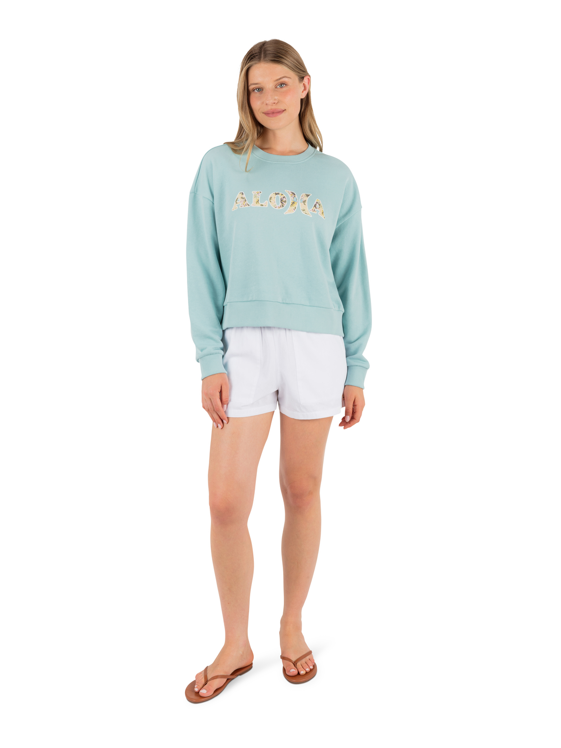 Hello Boxy Crew in Canal Blue