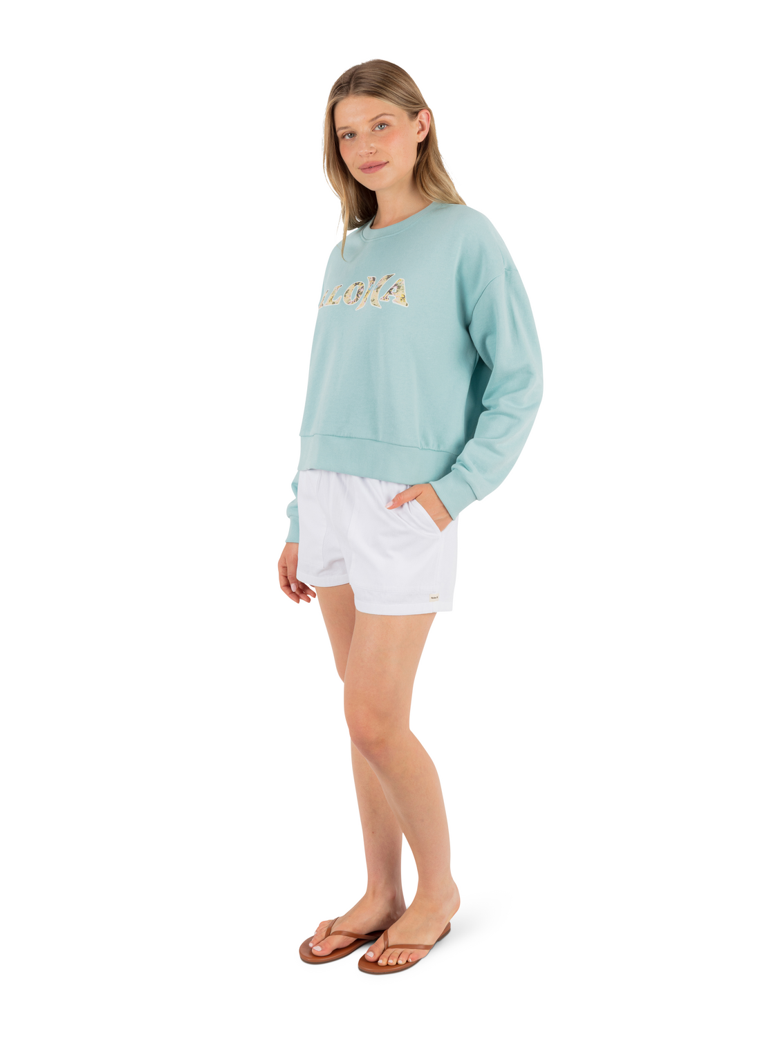 Hello Boxy Crew in Canal Blue