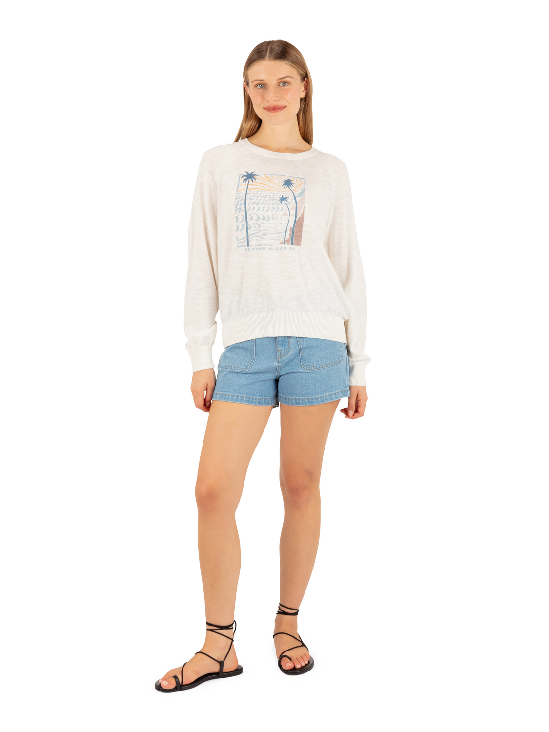 Palm Cove Sweater in Cream