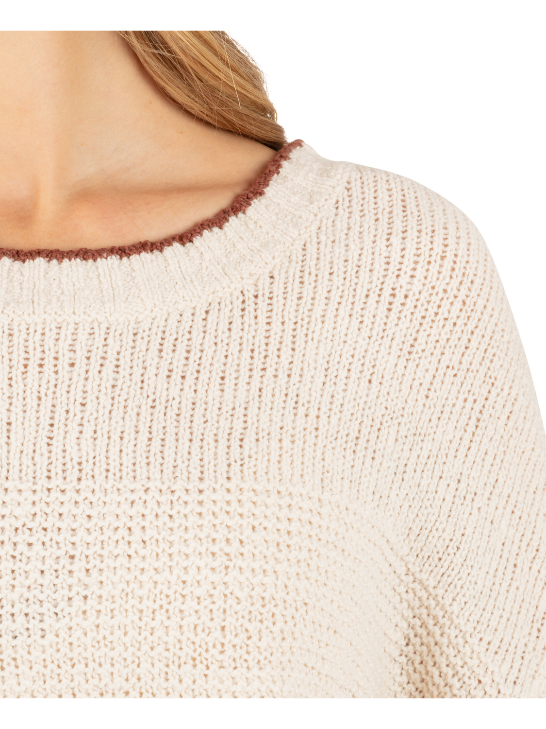 Linear Sweater in Cream