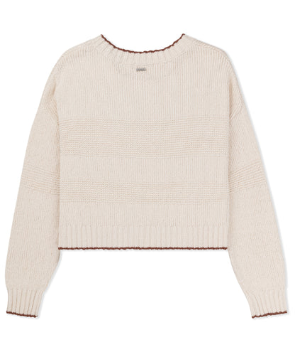 Linear Sweater in Cream