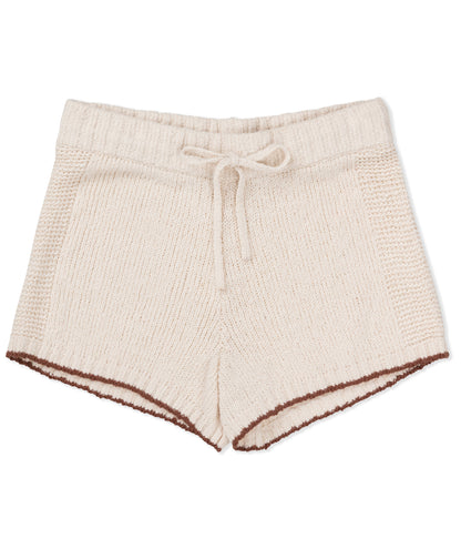 Linear Sweater Short in Cream