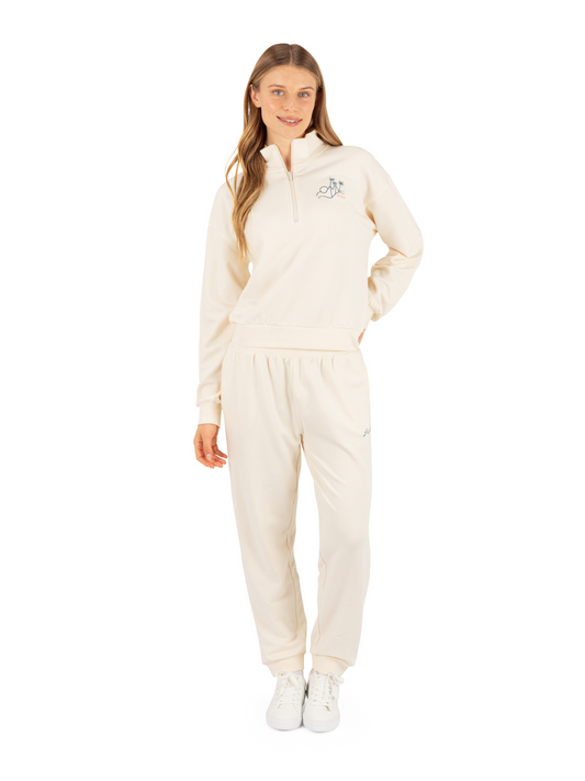 Island Life Quarter Zip in Cream