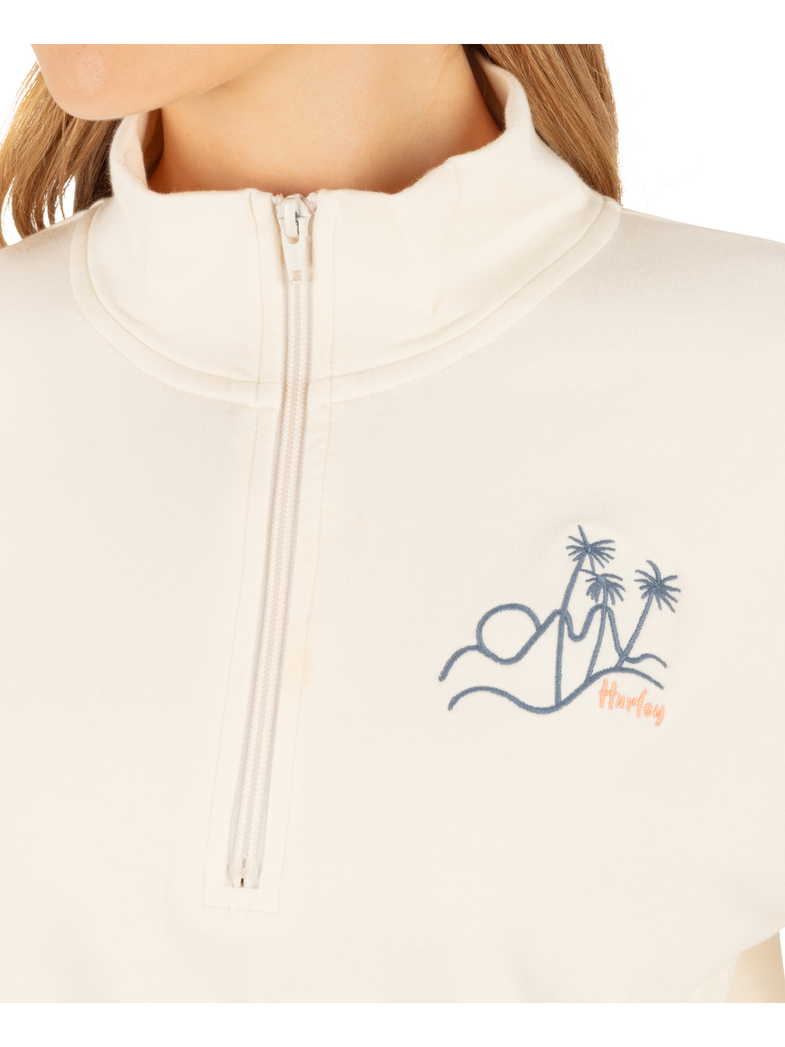 Island Life Quarter Zip in Cream
