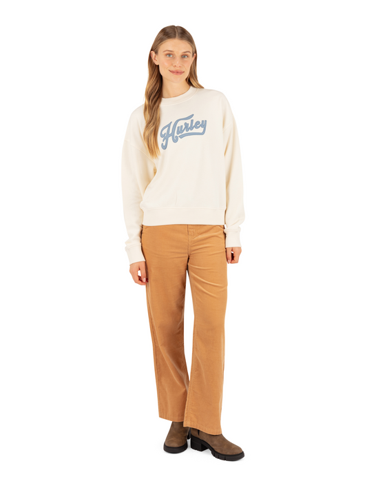 Vintage Pennant Crew in Cream