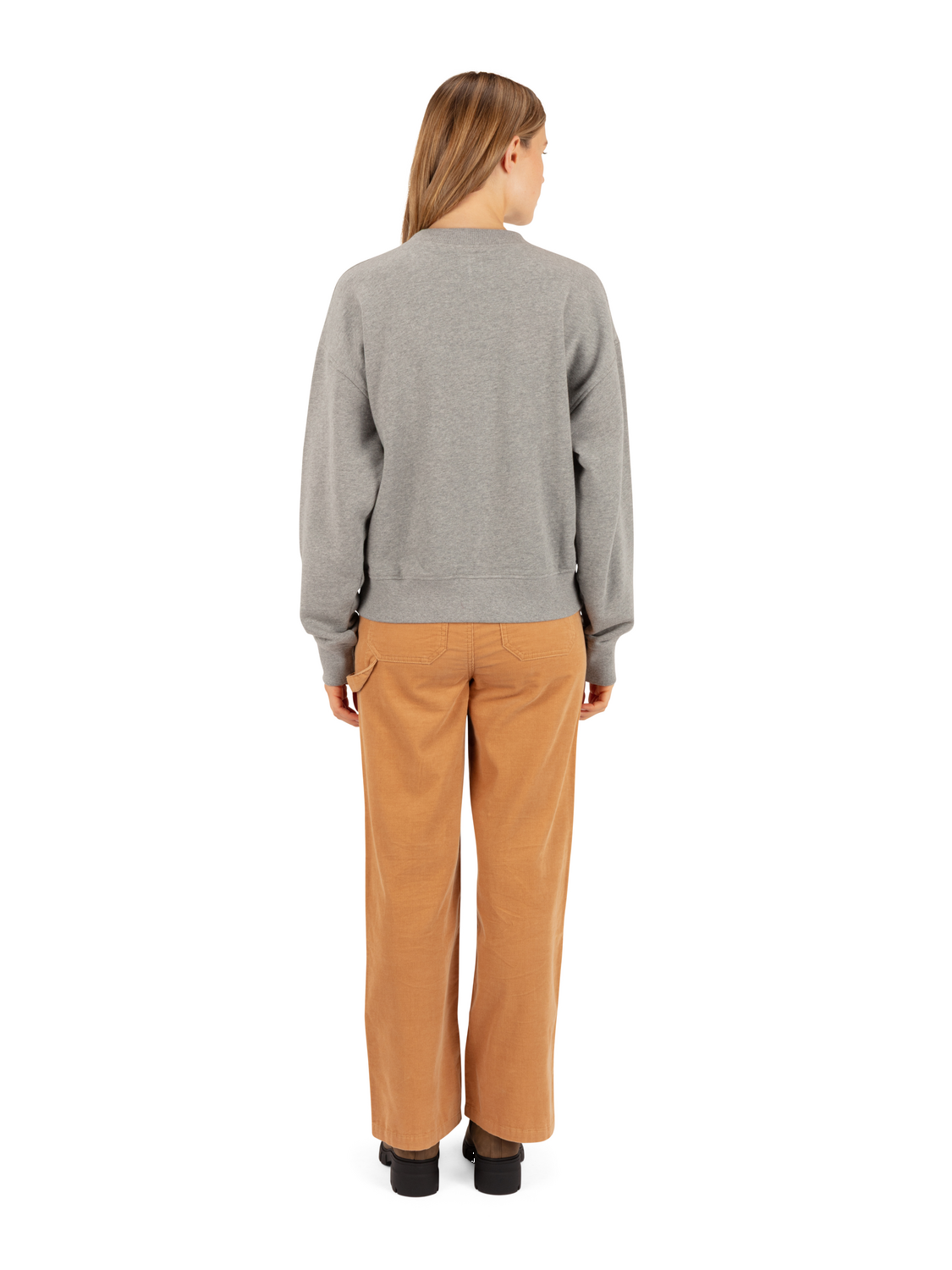Letterman Crew in Grey Heather