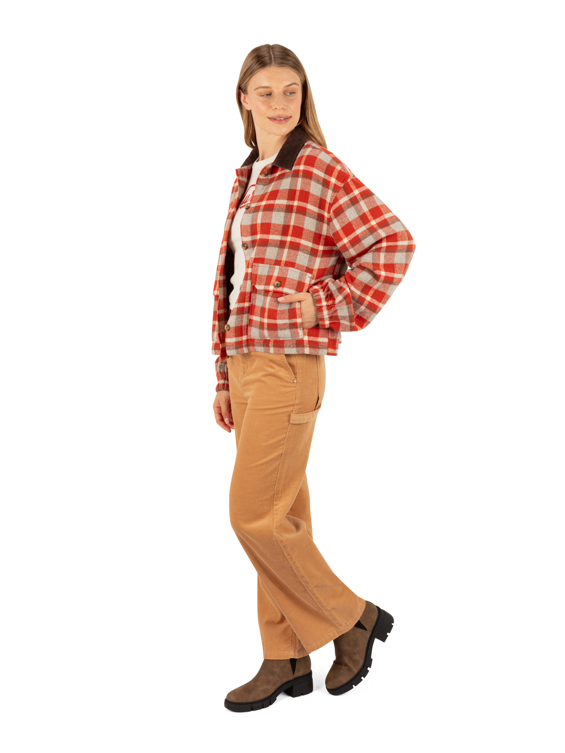 Nomad Shacket in Golden Oak