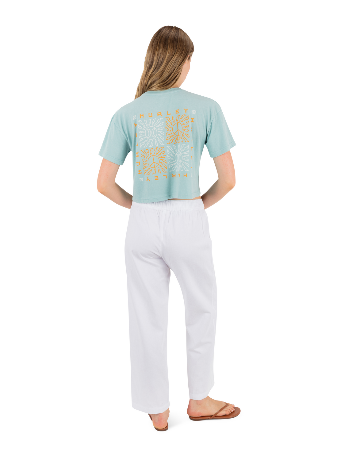 Wavy Days Pant in White