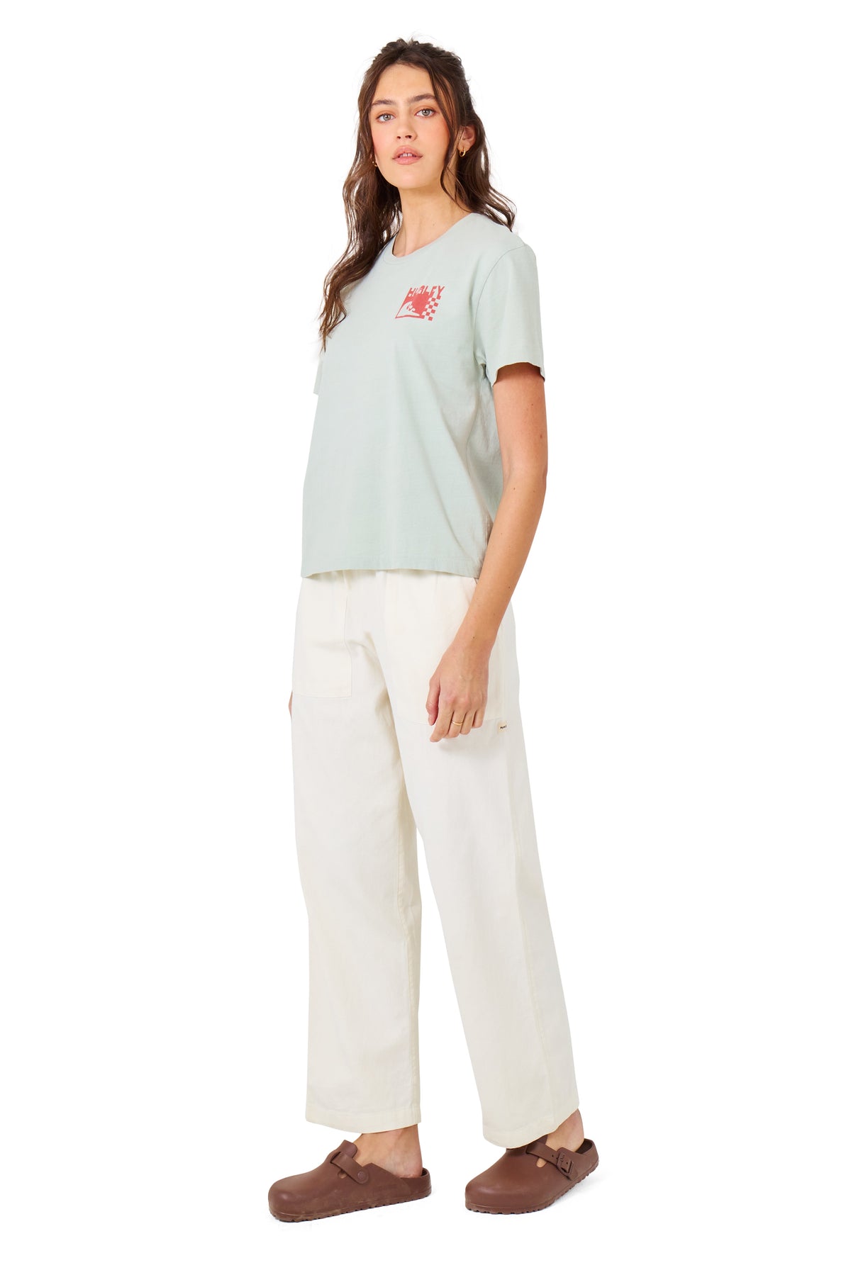 Wavy Days Pant in Off White
