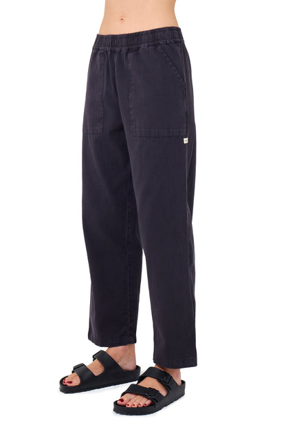 Wavy Days Pant in Off Black