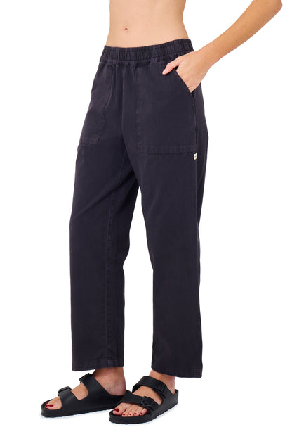 Wavy Days Pant in Off Black
