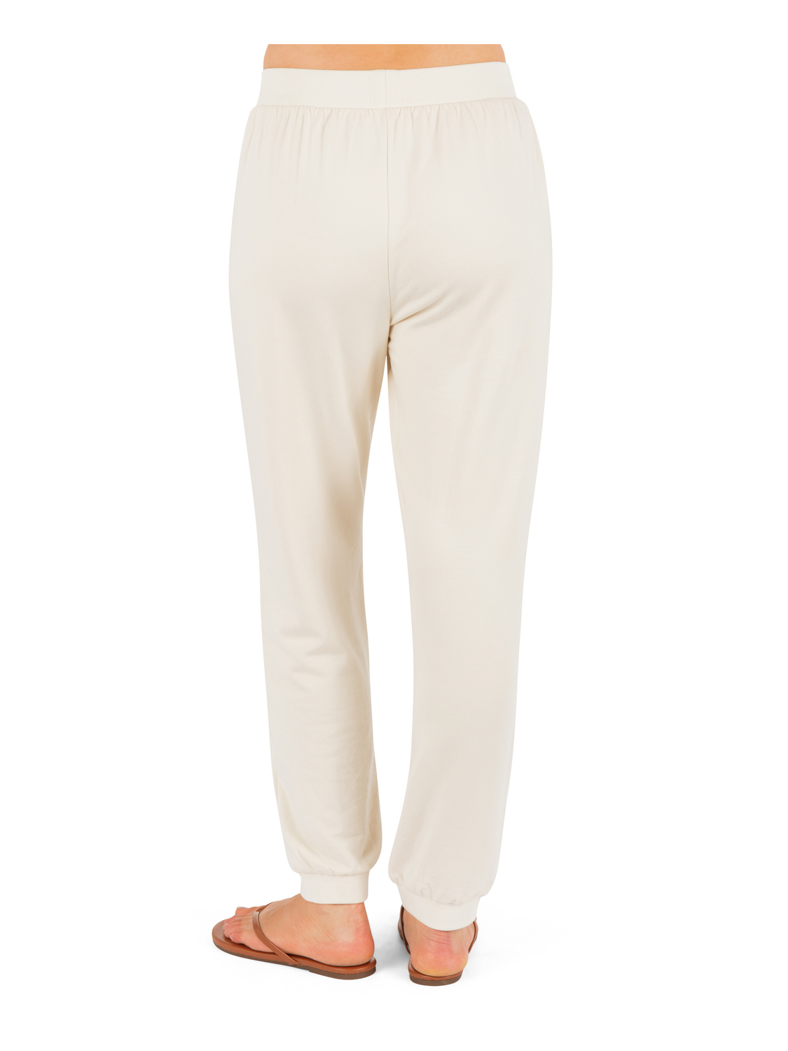 Rollers Crop Jogger in Off White