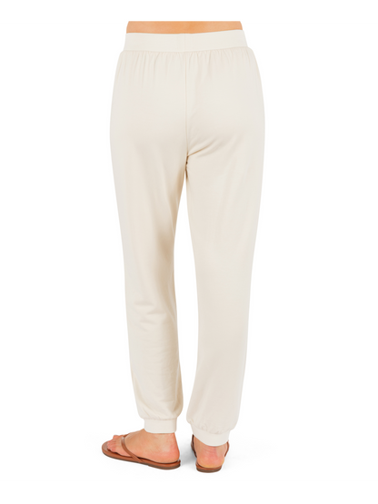 Rollers Crop Jogger in Off White