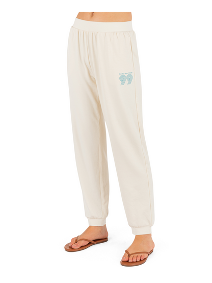 Rollers Crop Jogger in Off White