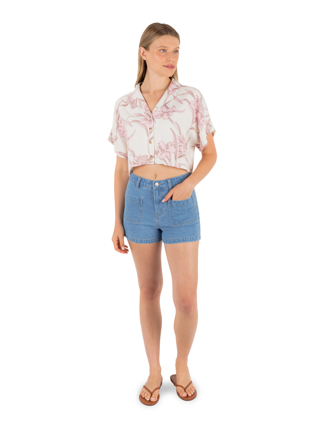 Horizon Short in Aqua
