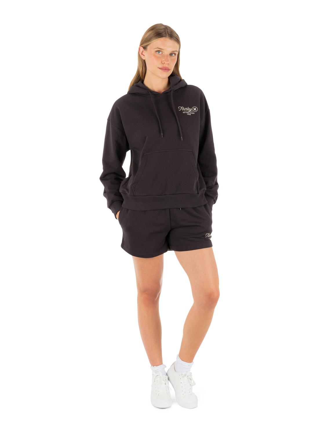 Surfbound Sweatshort in Off Black