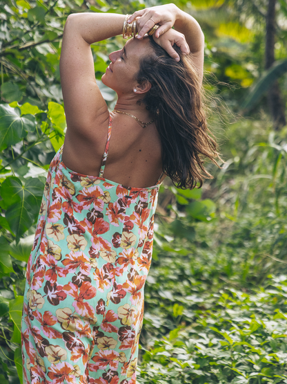 Gingko Clouds Jumpsuit in Ginko Green