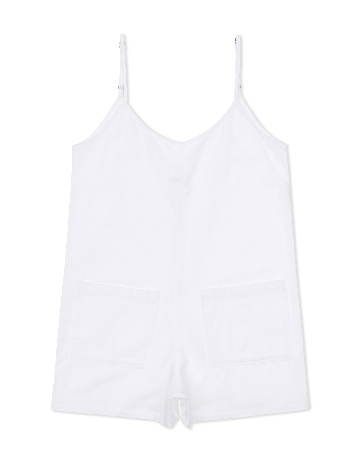 Wavy Days Romper in White