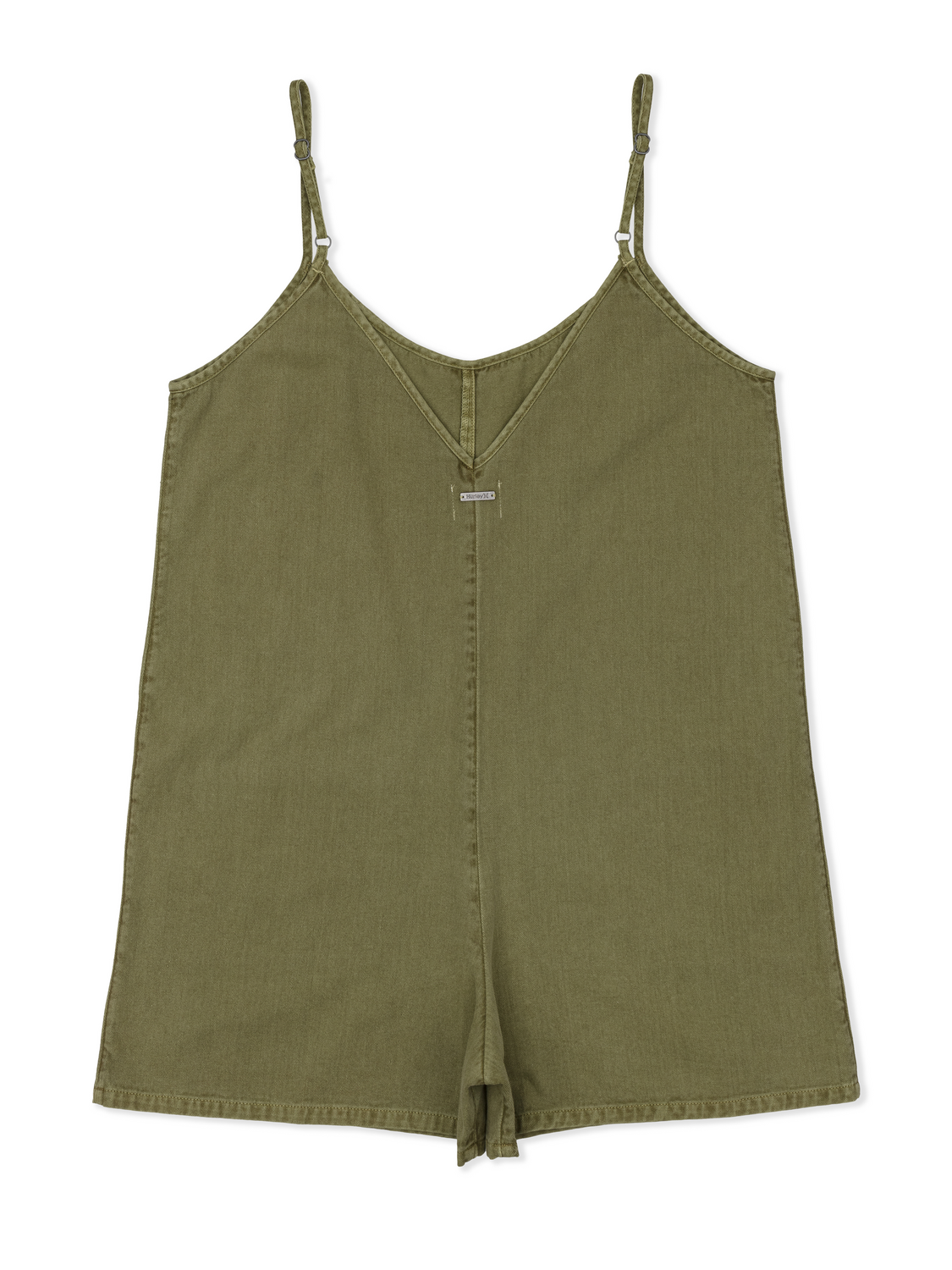 Wavy Days Romper in Vintage Moss